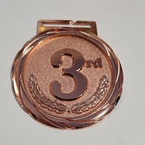 Rose Gold Third Place Hockey Medal